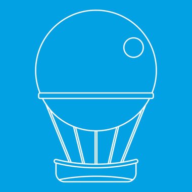 Hava Balon yolculuk simgenin, anahat stili