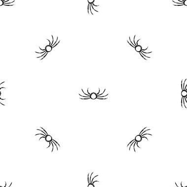 Japon Örümcek Yengeci desen sorunsuz siyah