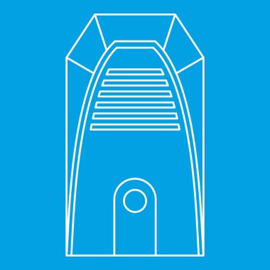 Elektrikli ısıtıcı simgesi, anahat stili