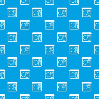 Fırça deseni ile kesintisiz mavi rouge