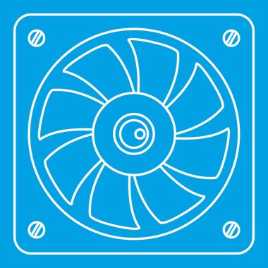 Bilgisayar fanı soğutucu kutsal kişilerin resmi, anahat stili