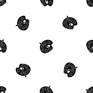 Palet desen sorunsuz siyah