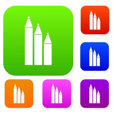 Üç kalem koleksiyonu ayarla