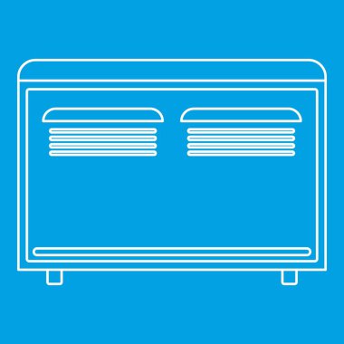 Konvektörü ısıtıcı simgesi, anahat stili