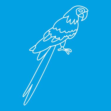 Papağan simgesi, basit tarzı