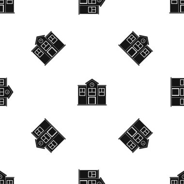 Okul desen sorunsuz siyah