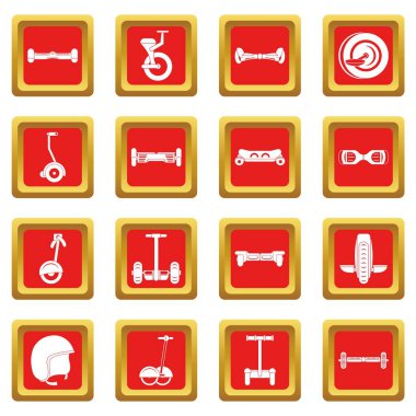 Scooter simgeler Dengeleme set kırmızı