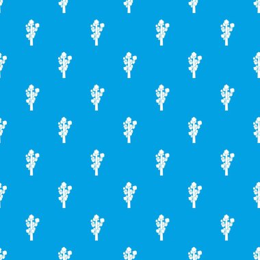 Ağaç desen kesintisiz mavi