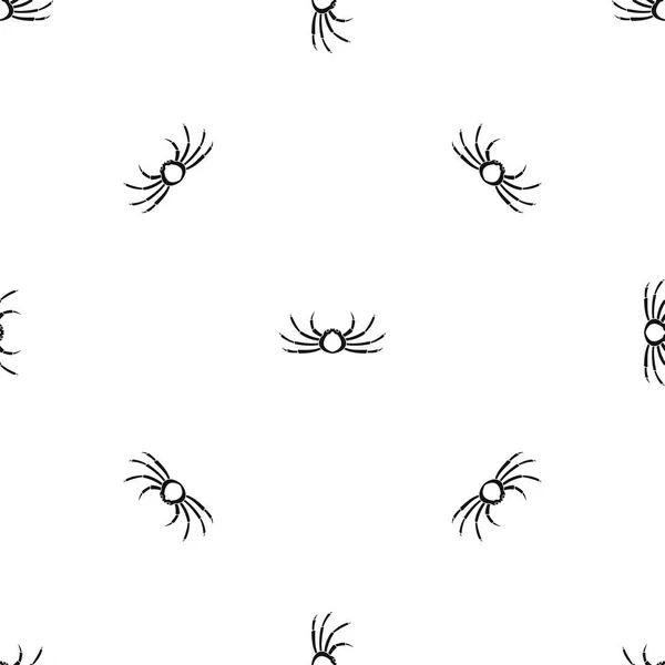 Japanse spin krab patroon naadloos zwart — Stockvector