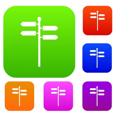 Sokak tabelası koleksiyonu ayarla