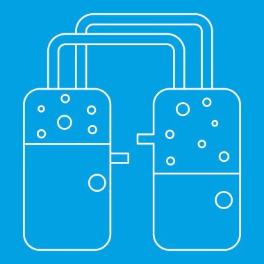 İki gözlük simgesi, taslak biçimi