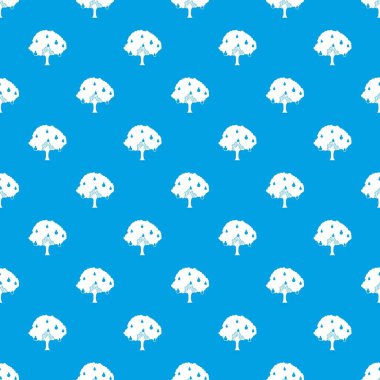 Armut ağacı armut desen kesintisiz mavi