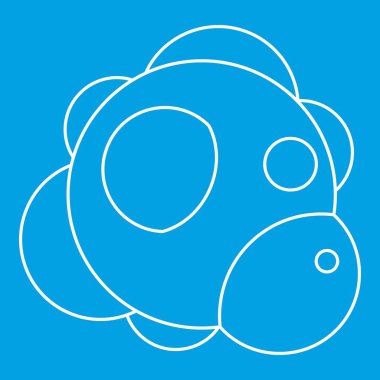 Molekül simgesi, anahat stili