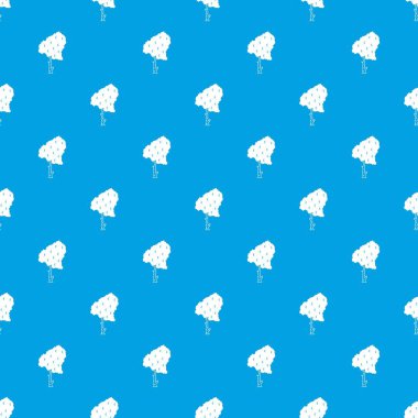 Huş desen kesintisiz mavi