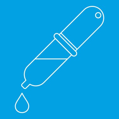 Pipet simgesi, anahat stili