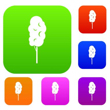 Uzun ahşap koleksiyonu ayarla