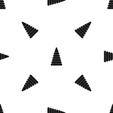 Plastik halkalar desen sorunsuz siyahtan inşa piramit