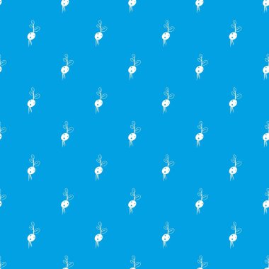 Patates filiz kök desen kesintisiz mavi