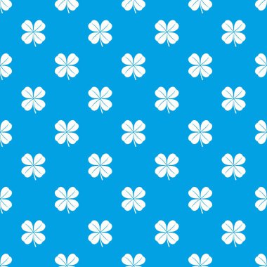 Yonca yaprağı deseni kesintisiz mavi