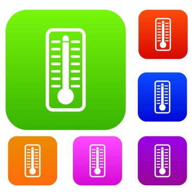 Yüksek sıcaklık koleksiyon küme termometre gösterir