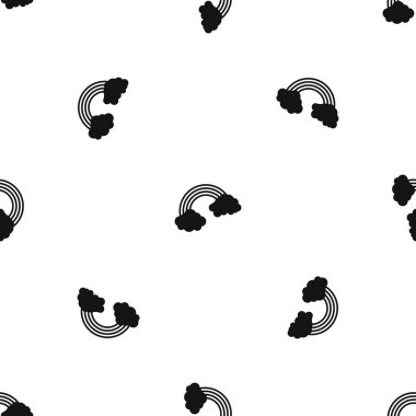 Gökkuşağı desen sorunsuz siyah