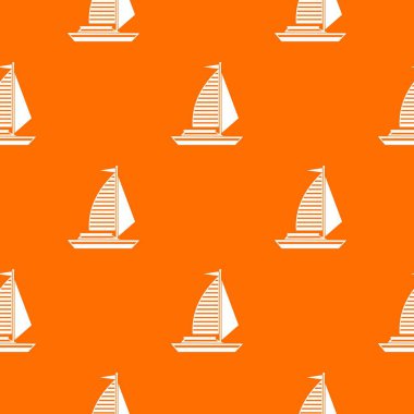 Yelkenli Yat Dikişsiz desen