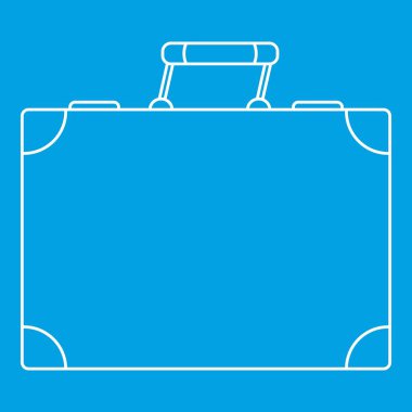 Seyahat çantası simgesini, anahat stili