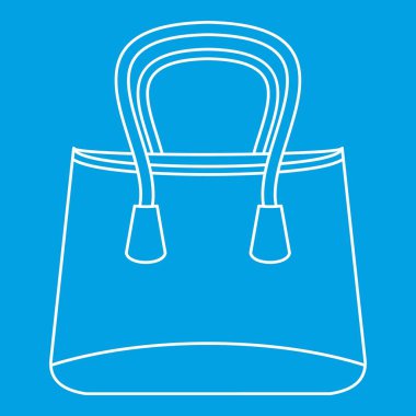 Alışveriş poşeti simgesi, taslak biçimi