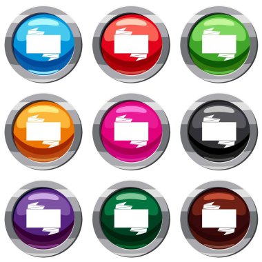 Siyah bayrak 9 koleksiyonu ayarla