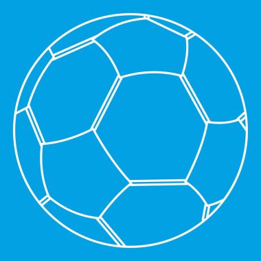 Futbol topu simgesi, basit biçim