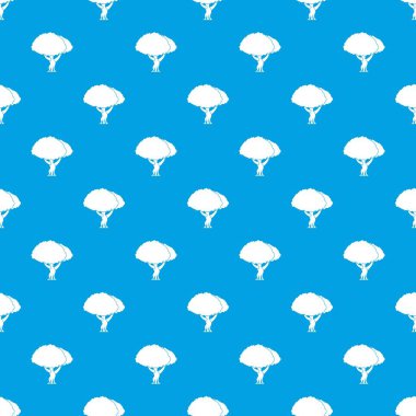 Ağaç desen kesintisiz mavi