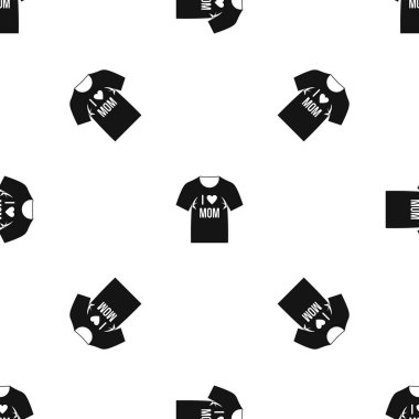 Yazdırma desen sorunsuz siyah gömlek