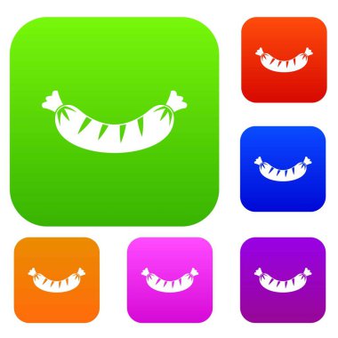 Izgara sosis koleksiyonu ayarla