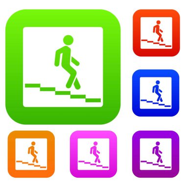 Altgeçit yol işaret koleksiyonu ayarla