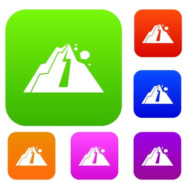 Kaya düşmesi koleksiyonu ayarla