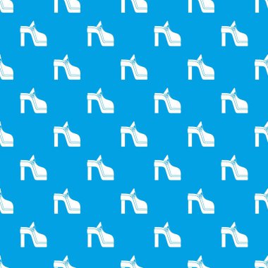 Kadın ayakkabı desen kesintisiz mavi