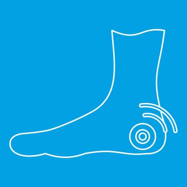 Ayak topuk simgesi, anahat stili