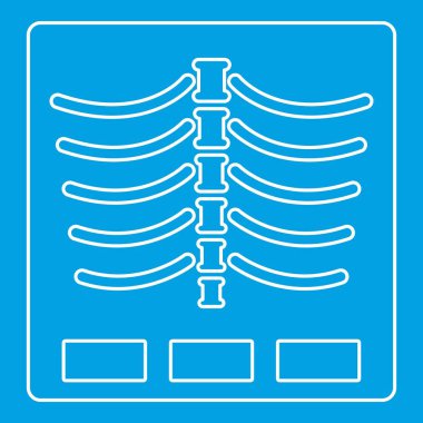 X ray fotoğraf simge, anahat stili