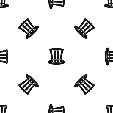 Sam amca şapka model sorunsuz siyah