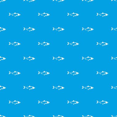Kesintisiz mavi balık desen