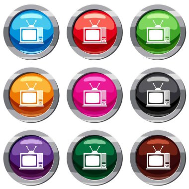 Retro Tv 9 koleksiyonu ayarla