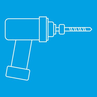 Tıbbi matkap simgesi, anahat stili