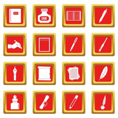 Simgeler yazma kırmızı ayarlar