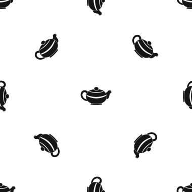 Çin çaydanlık desen sorunsuz siyah