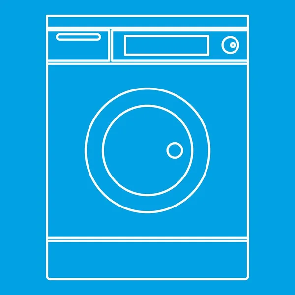 Çamaşır makinesi simgesi, taslak biçimi — Stok Vektör