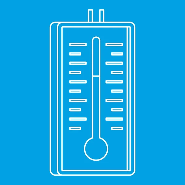 Thermometer icon, outline style — Stock Vector