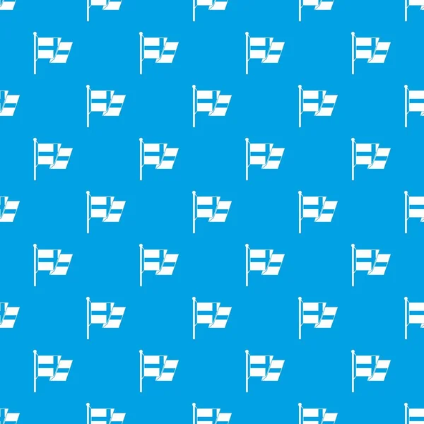 Drapeau de la Suède motif sans couture bleu — Image vectorielle