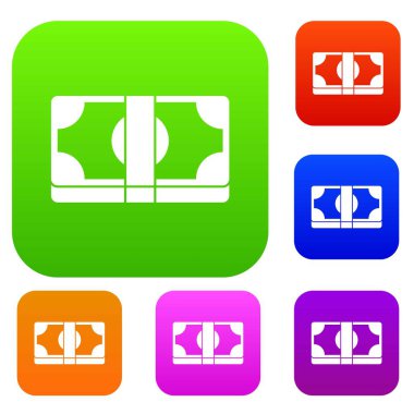 Paketlenmiş dolar para koleksiyonu ayarla