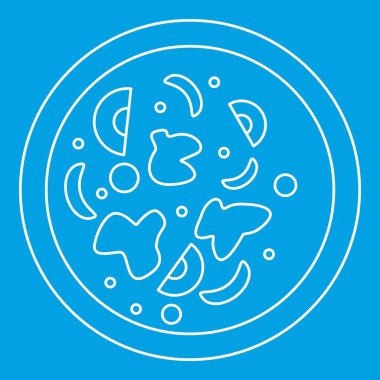 Asyalı ateşli tabağı simgesi, anahat stili