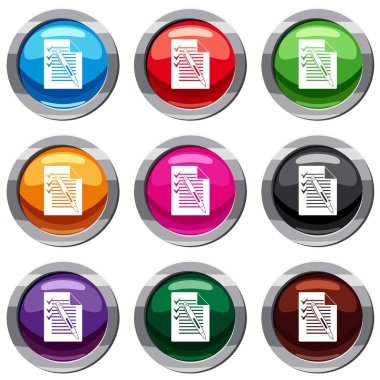 Plan ve kalem set 9 koleksiyonu ile belgelemek